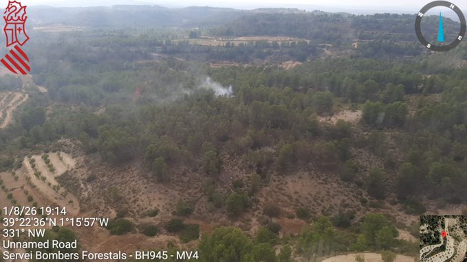 Incendio en Penén de Albosa: GVA Emergencias